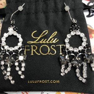 Lulu Frost black and Silver Drop Earrings